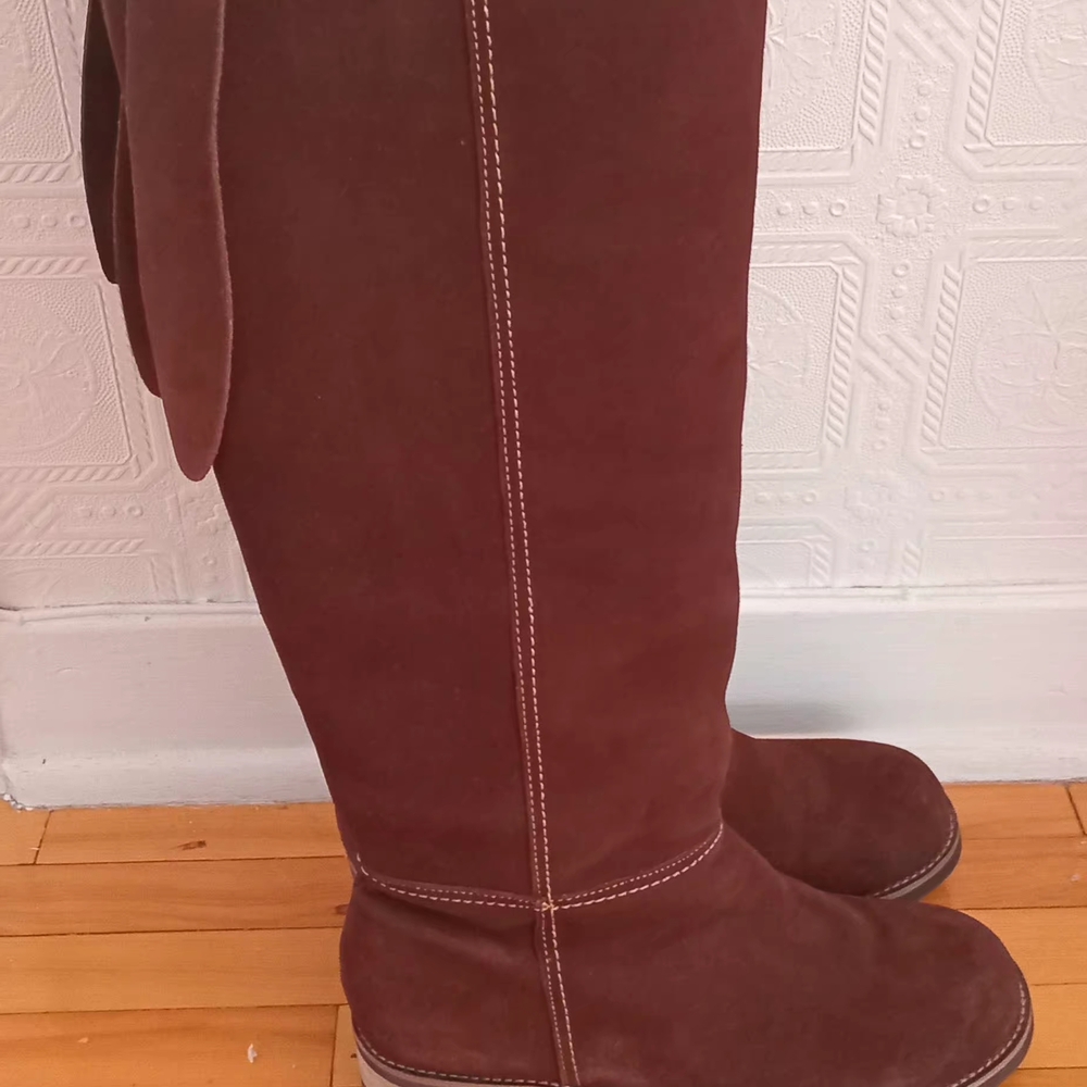 BIOTIME Elegant Over the Knee Brown Boots